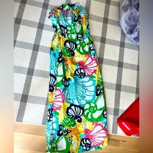 Lilly Pulitzer strapless maxi resort dress - worn once